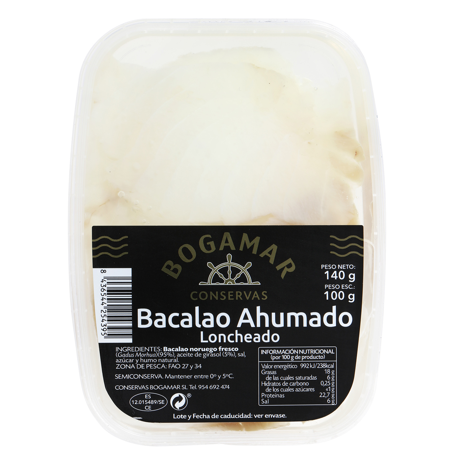 BACALAO AHUMADO 140G BOGAMAR