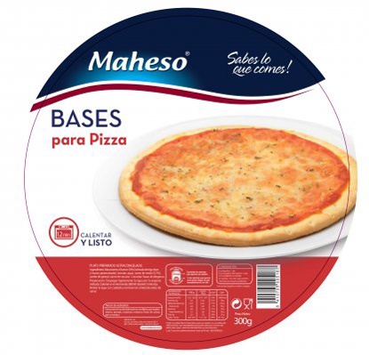BASES PIZZA 375GR MAHESO