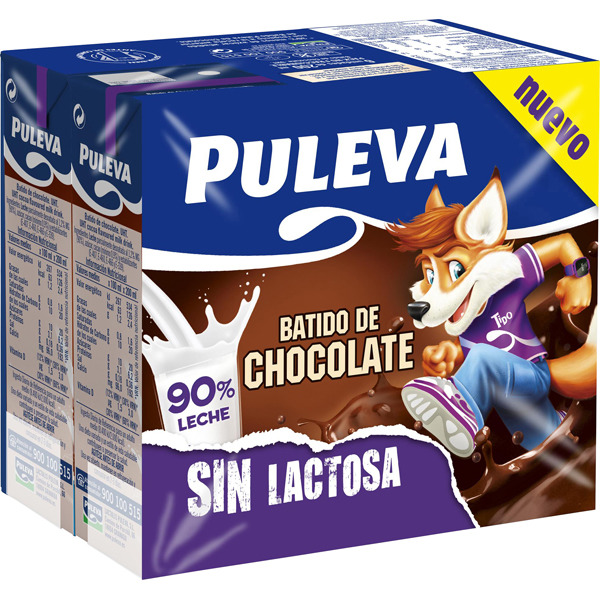 BATIDO CACAO S/LACTOSA PACK-6 BRICK PULEVA