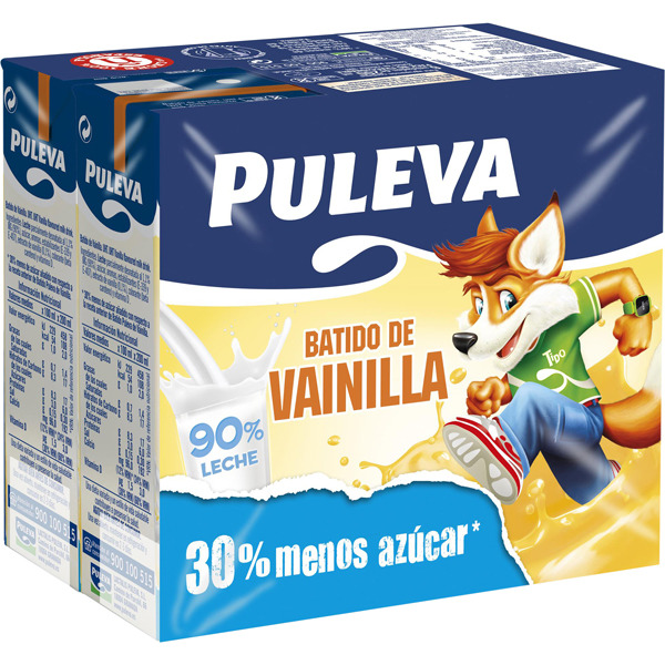 BATIDO VAINILLA PULEVA PACK-6 200ML BRICK