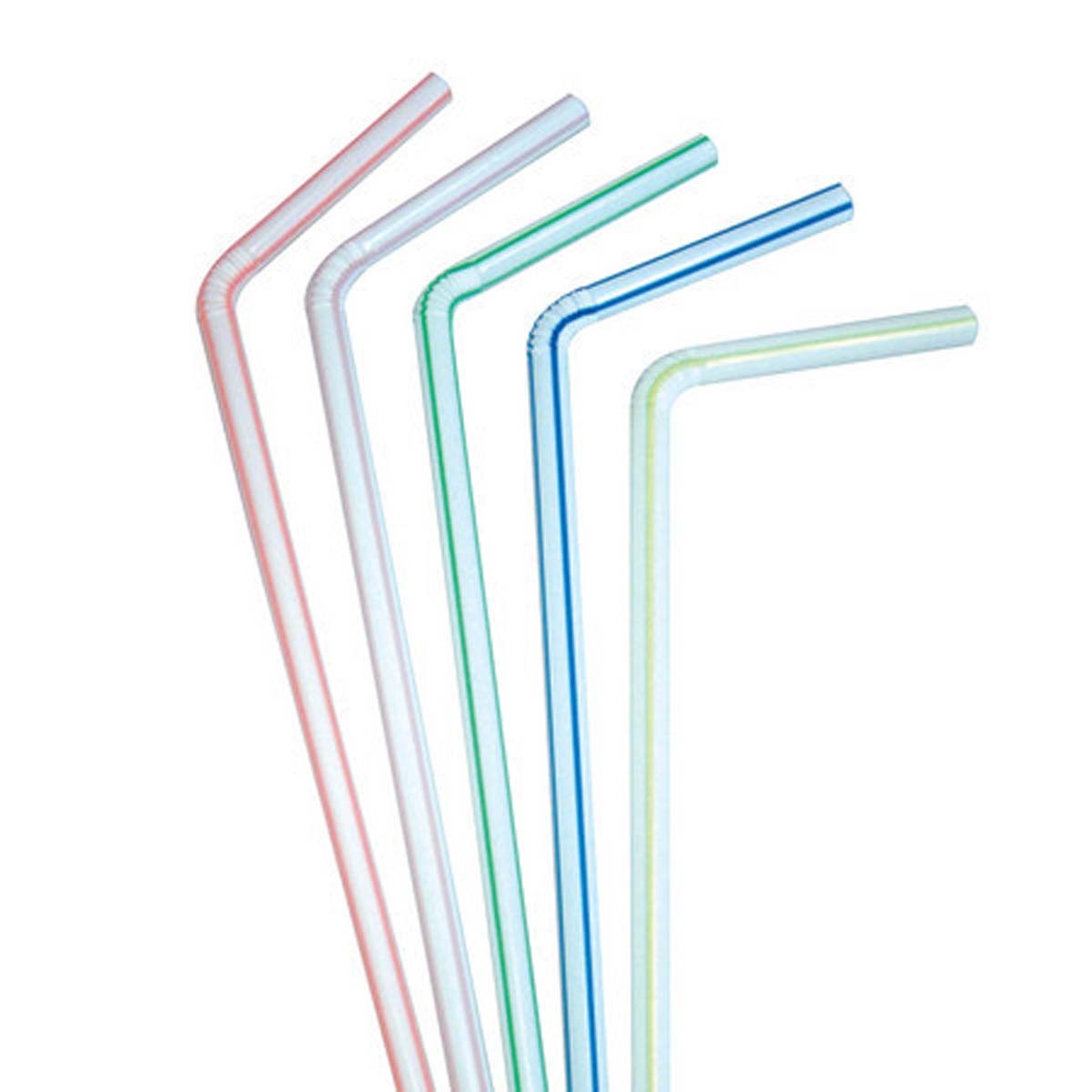 CAÑITAS FLEXIBLE COLORES (100U) FRACOVI