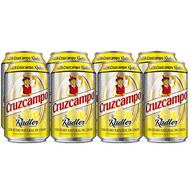 CERVEZA CRUZCAMPO RADLER PACK-8 LIMON LATA