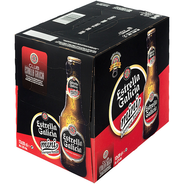 CERVEZA ESTRELLA GALICIA 20CL S/R (12U)