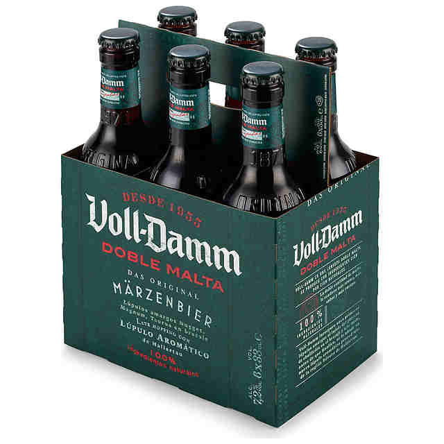 CERVEZA VOLL DAMM 1/3 SR PACK-6(1U)