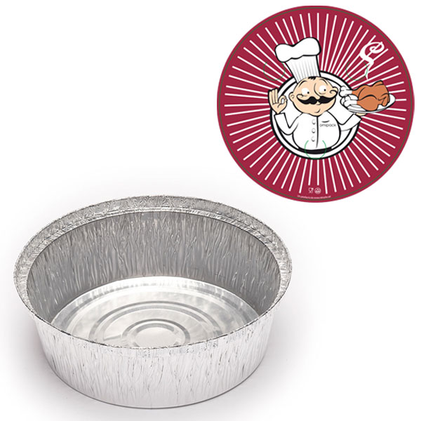 ENVASE POLLO ALUMINIO (125U)