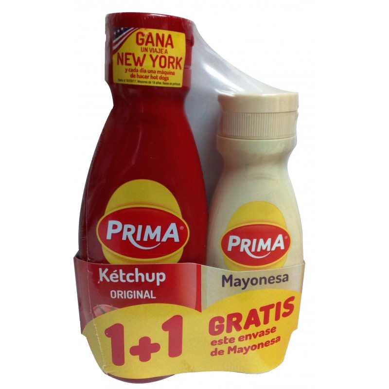 KETCHUP 600G PRIMA +MAYONESA 300G PRIMA