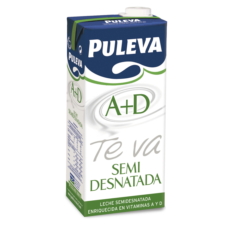 LECHE PULEVA SEMI A+D 1L