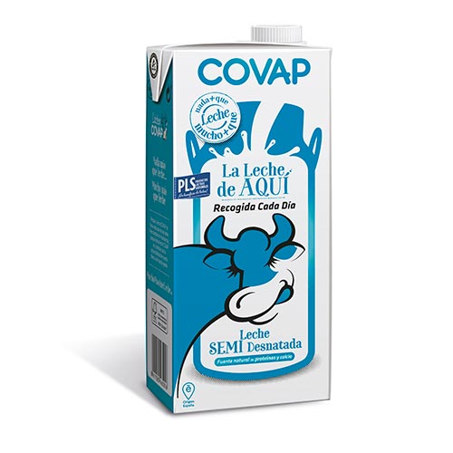 LECHE SEMI COVAP CAJA 1L