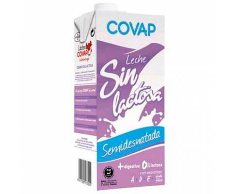 LECHE SEMI S/LACTOSA COVAP 1L