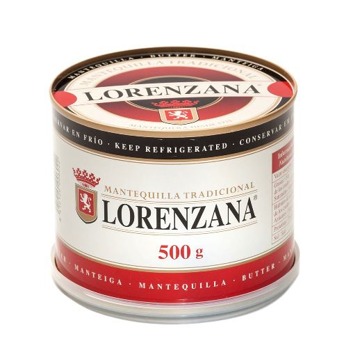 MANTEQUILLA LORENZANA S/SAL 500GR