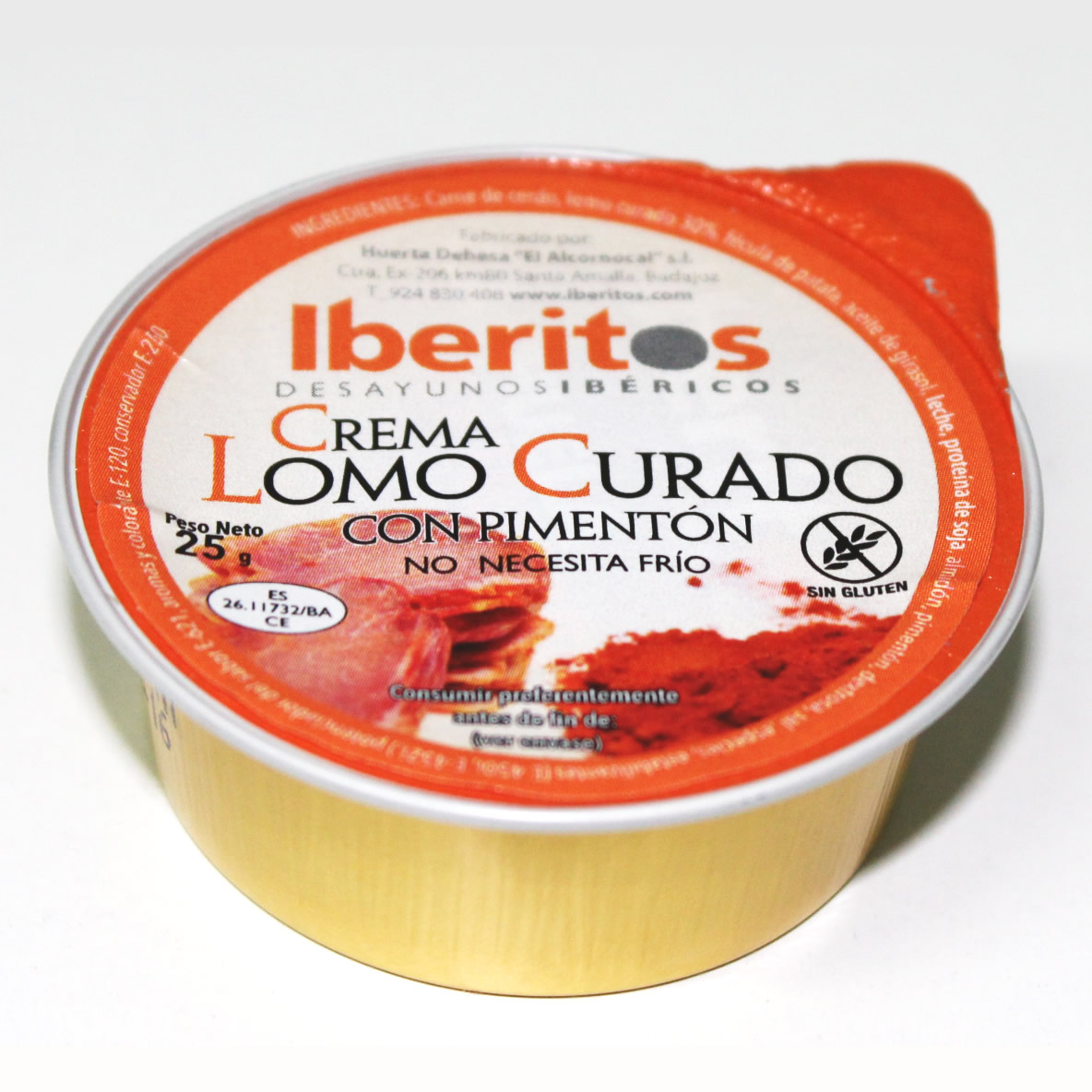 PATE LOMO CURADO PIMENTON PORCION IBERITO 45U