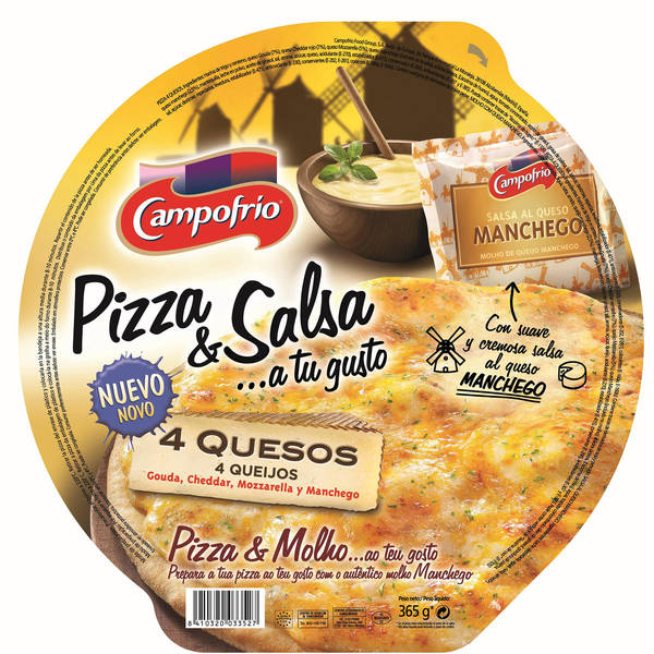 PIZZA 4 QUESO MANCHEGA 365G CAMPOFRIO