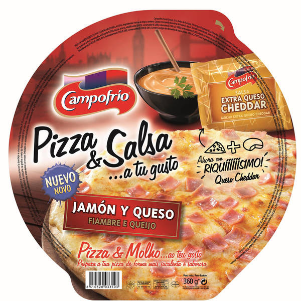 PIZZA JAMON/QUESO CHEDDAR CAMPOFRIO