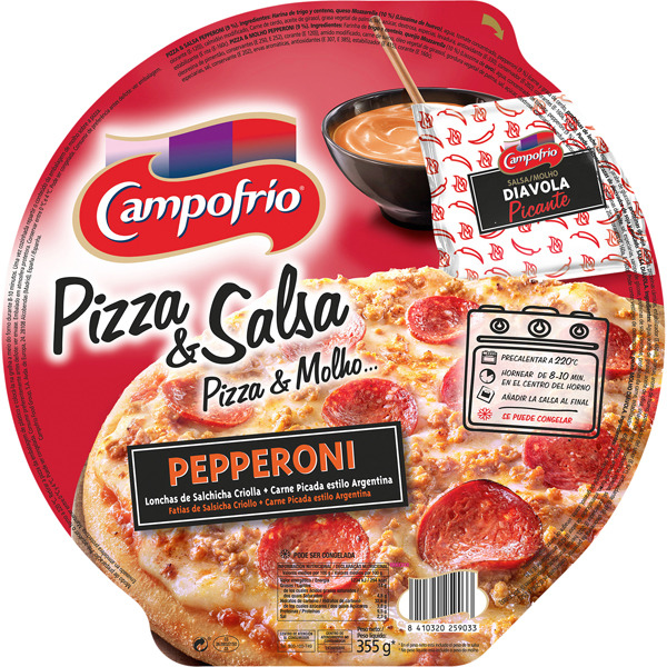 PIZZA PEPPERONI DIAVOLA 345G CAMPOFRIO