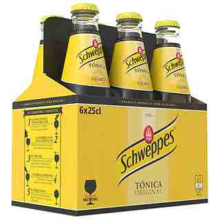 REFRESCO TONICA SCHWEPPES BOTELLIN 25CL PACK-6