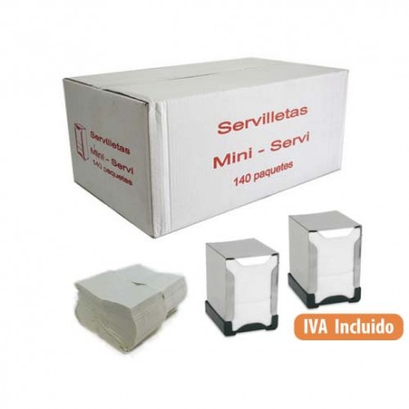 SERVILLETA 140 PAPEL SUAVE CON PUBLI.
