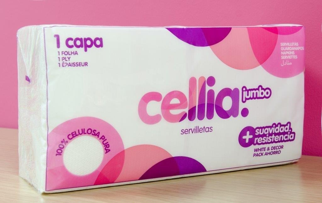 SERVILLETAS 33X33 JUMBO BLANCO CELLIA