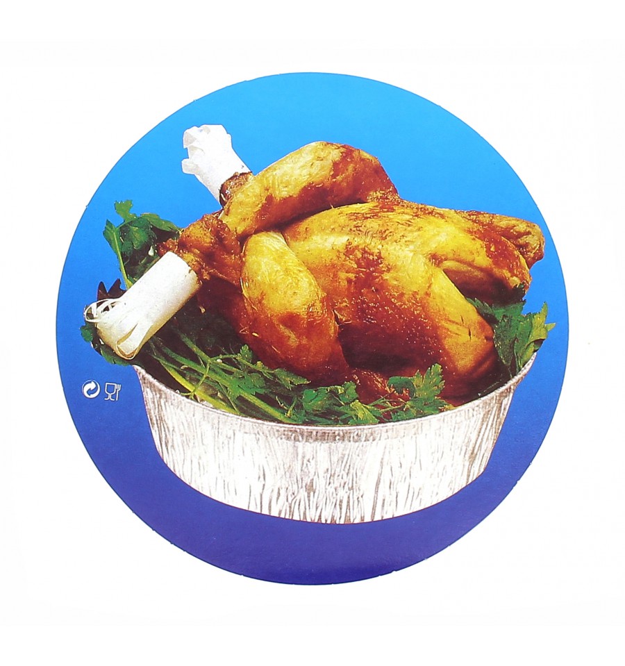 TAPAS POLLO ALUMINIO (125U)